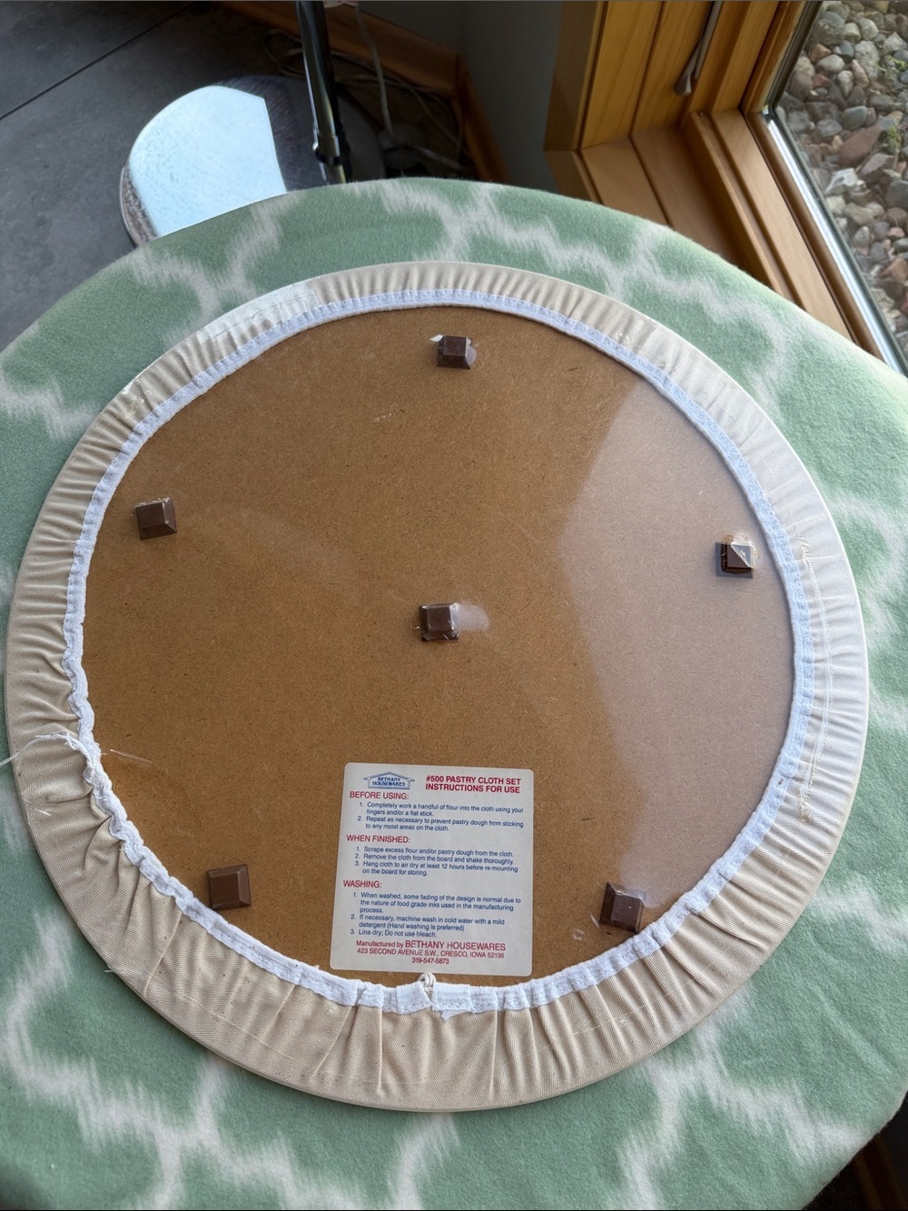 NWT Bethany Pastry Cloth - White with Red Markings - Picture 3 of 4